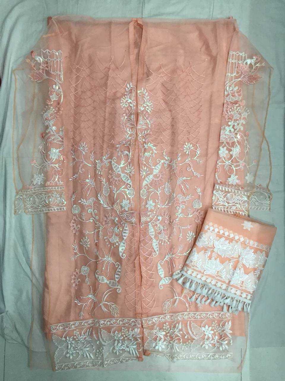 YNF BUTTERFLY NET KSB 1502 SUITS & DRESSES WHOLESALE UNSTITCHED SUITS MANUFACTURER   