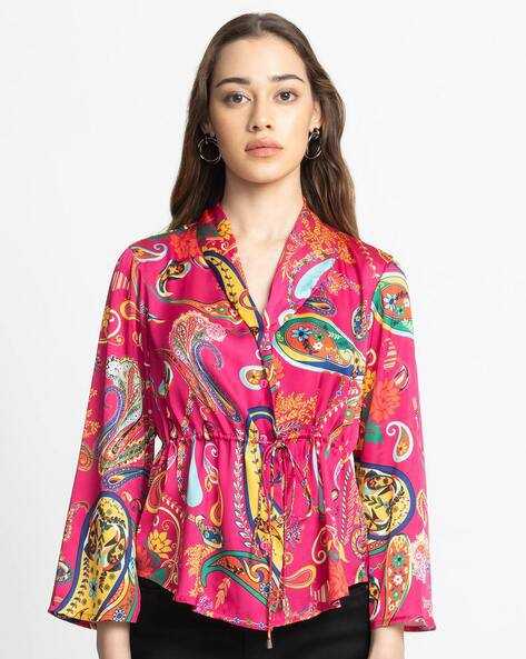 YNF SATIN SVC 04 WESTERN WEAR WHOLESALE TOPS EMANUFACTURER