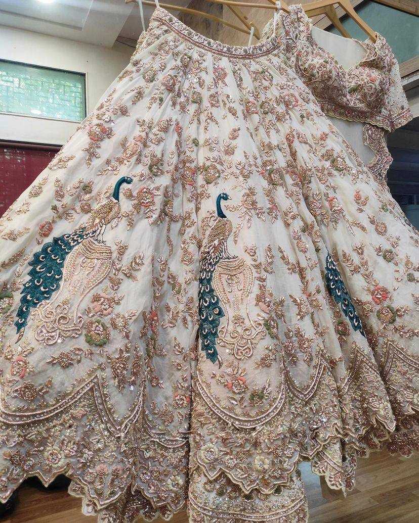 YNF FAUX GEORGETTE RIN108 1536 LEHENGAS WHOLESALE DESIGNER BRIDAL WEDDING LEHENGAS MANUFACTURER