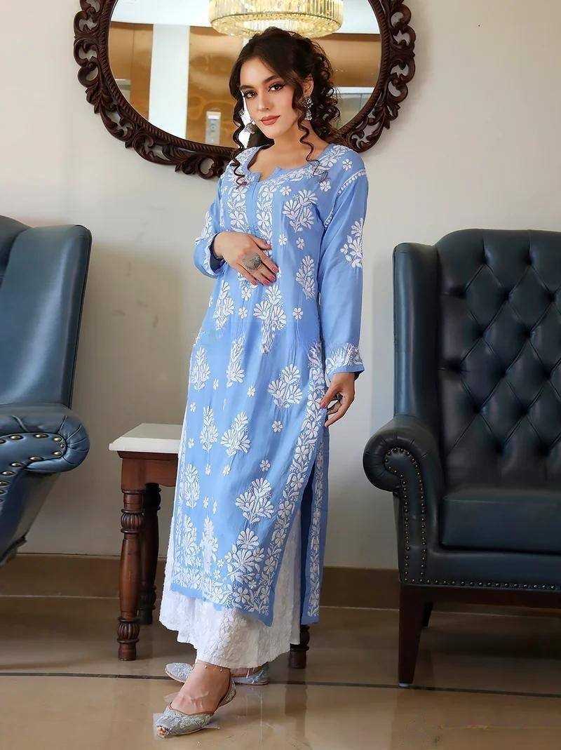 YNF RAYON RIN110 273 KURTIS WHOLESALE RAYON EMBROIDERED KURTIS WITH BOTTOM MANUFACTURER