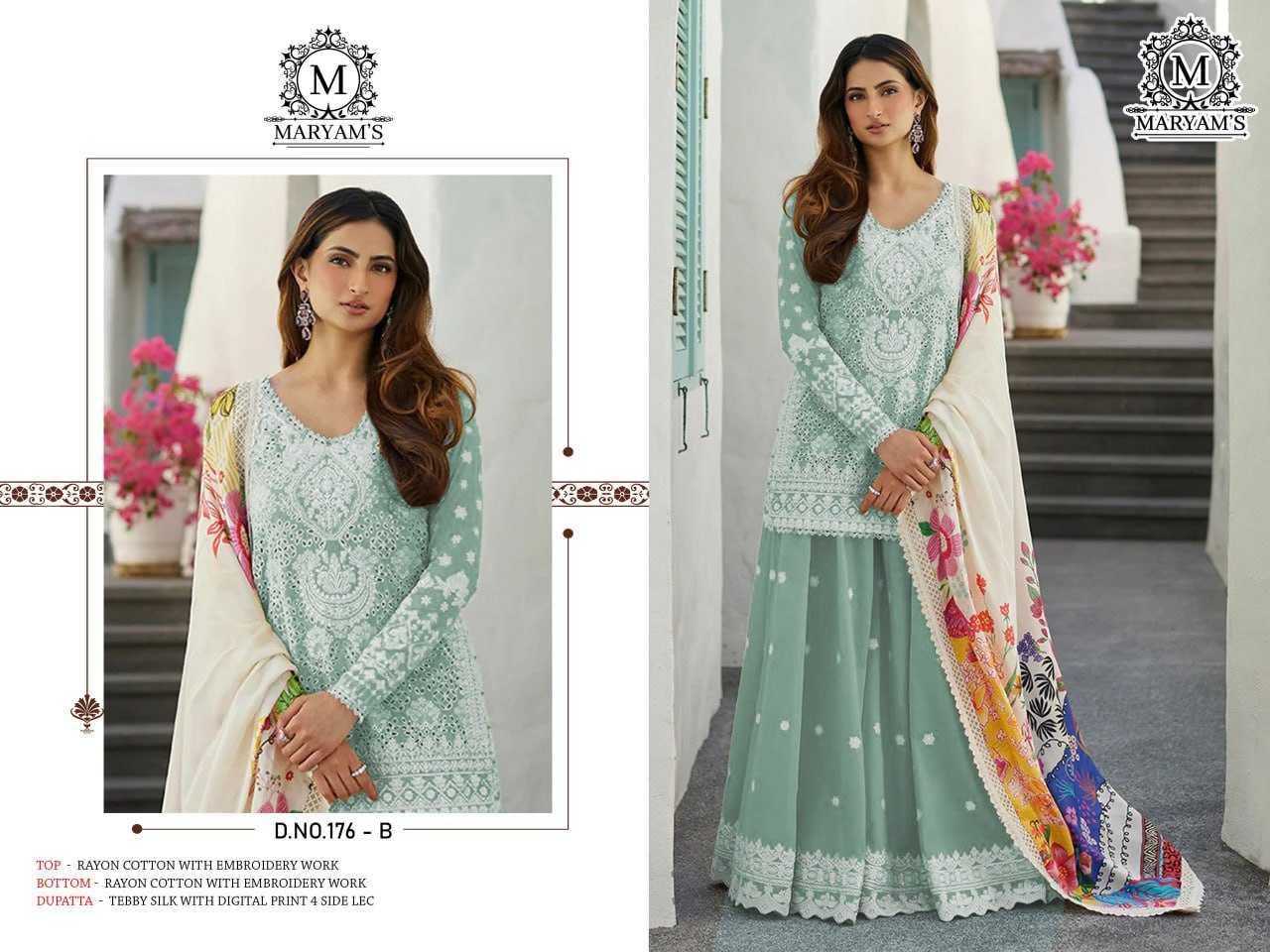 YNF REYON COTTON KAL 176 SUITS & DRESSESS WHOLESALE UNSTITCHED SUITS MANUFACTURER