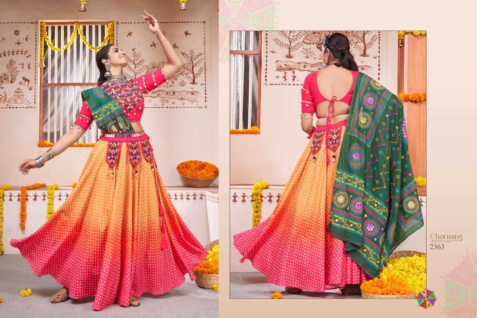 YNF SOFT SILK RLH 2363 LEHENGAS WHOLESALE TRADITIONAL NAVRATRI CHANIYA CHOLI LEHENGAS EMANUFACTURER