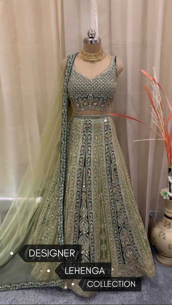 YNF FAUX GEORGETTE KESH138 1013 LEHENGAS WHOLESALE FANCY EMBROIDERED TRADITIONAL DESIGNER LEHENGAS MANUFACTURER