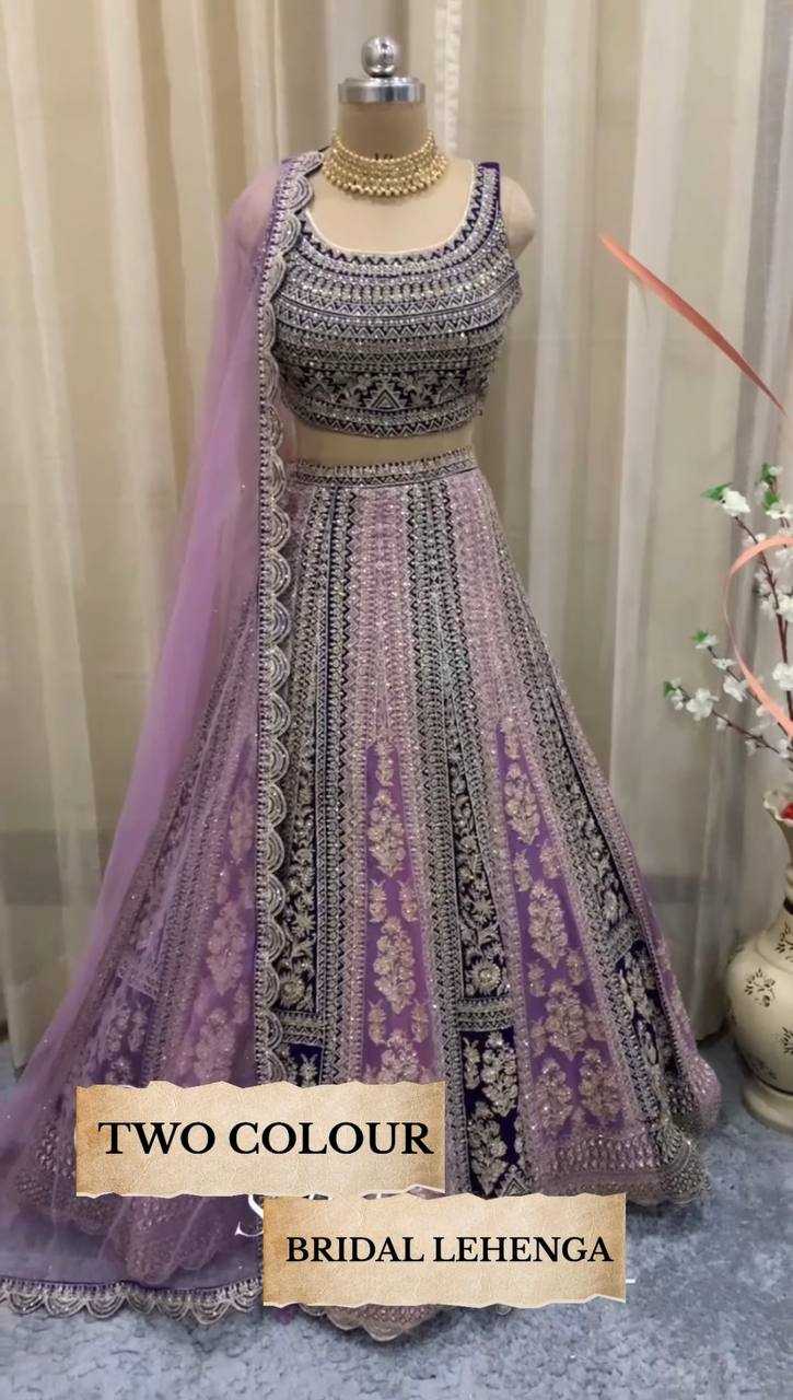 YNF FAUX GEORGETTE KESH138 1015 LEHENGAS WHOLESALE DESIGNER WEDDING EMBROIDERED LEHENGAS MANUFACTURER