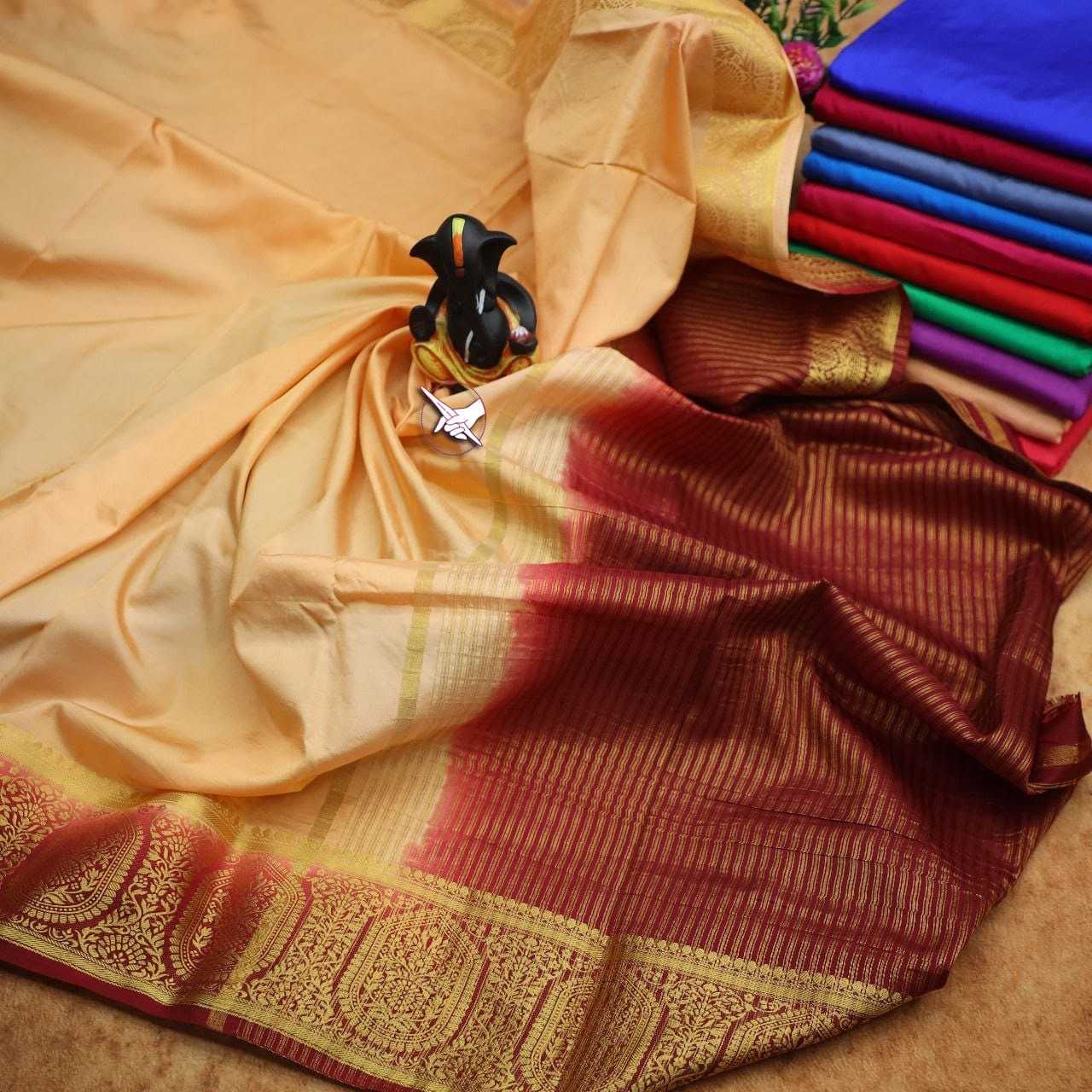 YNF MYSORE SILK RIN166 RRW22 SILK SAREES WHOLESALE MYSORE SILK SOFT SILK CREPE SILK SAREES MANUFACTURER