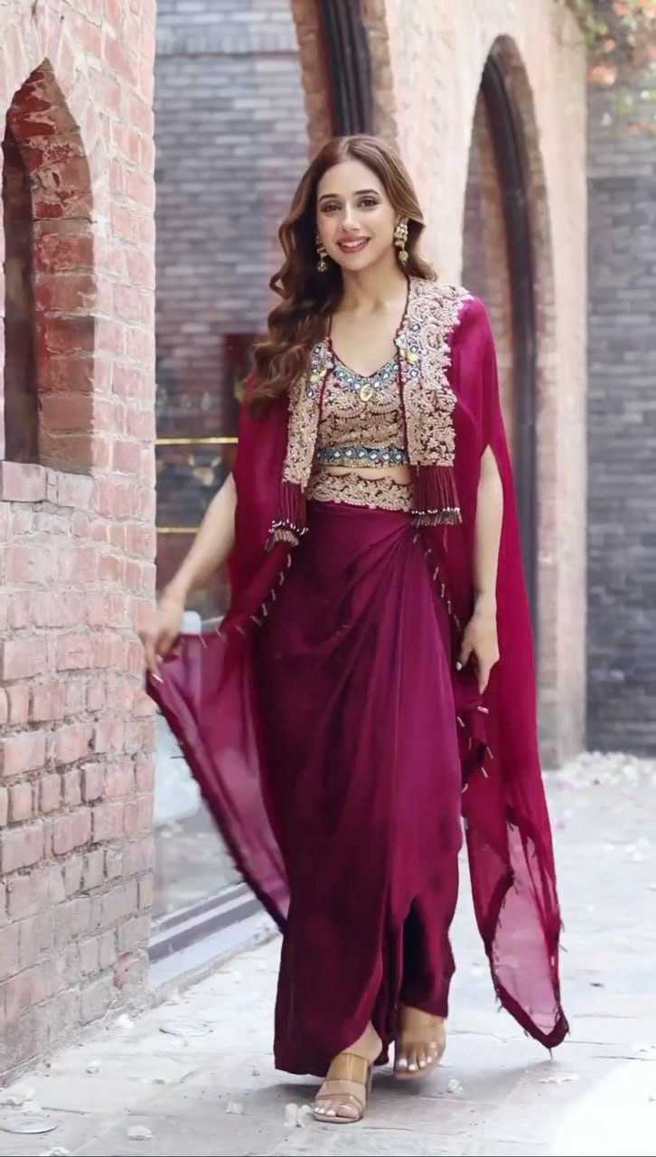 YNF ORGANZA SILK RIN133 1358 SUITS & DRESSES WHOLESALE INDO WESTERN LADIES SILK PARTY WEAR WEDDING DHOTI SALWAR SUITS MANUFACTURER