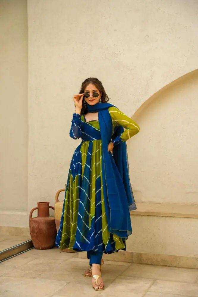 YNF GEORGETTE KESH211 LDY46 GOWNS WHOLESALE ANARKALI LONG GEORGETTE GOWNS WITH DUPATTA SIMPLE FULL SLEEVE GOWNS MANUFACTURER