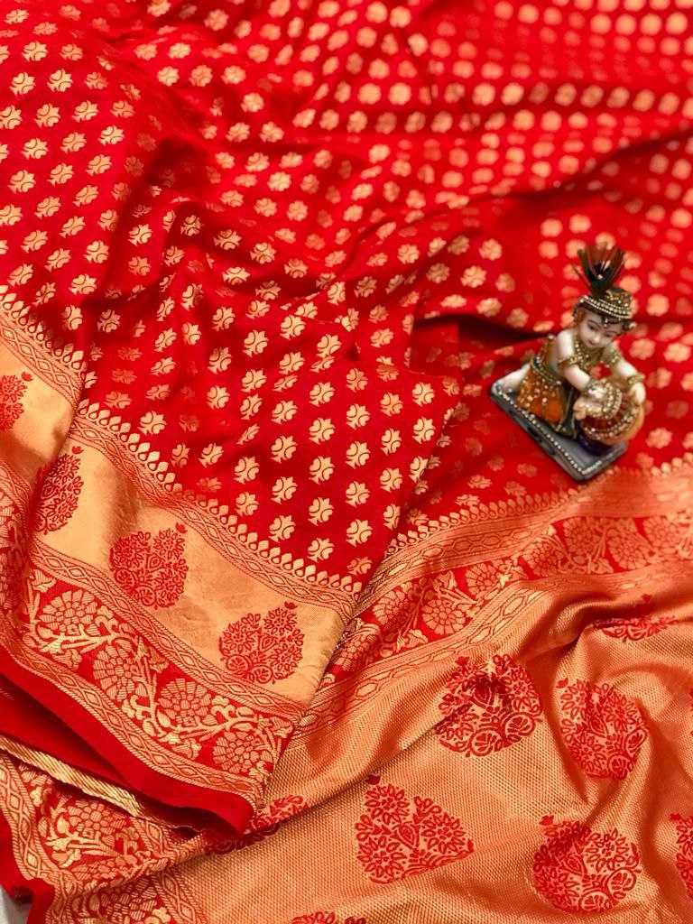 YNF LICHI SILK KESH170 CORAL SILK SAREES WHOLESALE BANARASI SILK SOFT SILK TRADITIONAL SILK LIGHTWEIGHT SILK SAREES MANUFACTURER