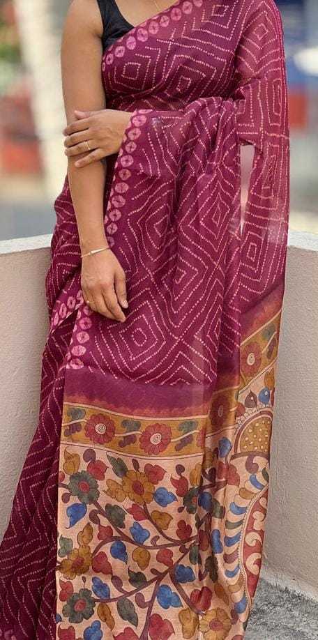 YNF LINEN RIN163 RAE41 SAREES WHOLESALE PRINTED LADIES KALAMKARI SAREES MANUFACTURER