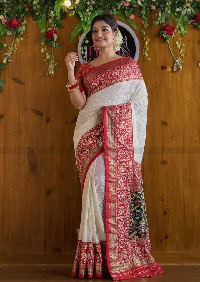 YNF PREMIUM GEORGETTE RIN194 MDR01 SAREES WHOLESALE PRINTED GEORGETTE EMBROIDERED CHIKAN PRINTED GEORGETTE SAREES MANUFACTURER