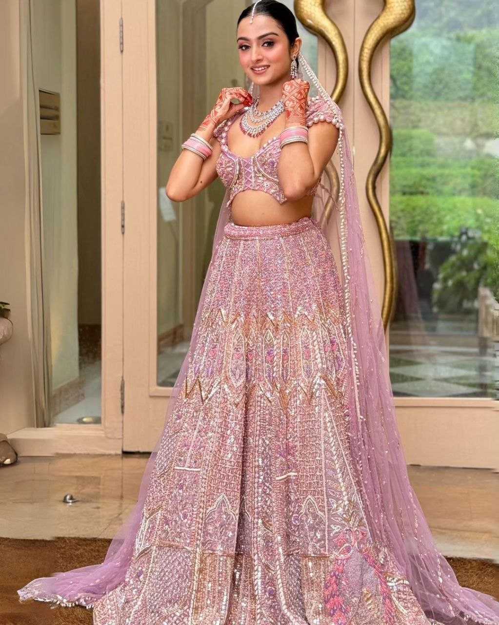 YNF SILK RIN121 998 LEHENGAS WHOLESALE WEDDING EMBROIDERED SILK DESIGNER LEHENGAS MANUFACTURER