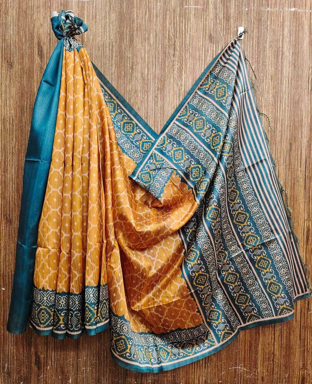 YNF TUSSAR SILK KESH165 Butti 3 SILK SAREES WHOLESALE SOFT SILK TUSSAR SILK IKAT PRINTED SILK SAREES MANUFACTURER