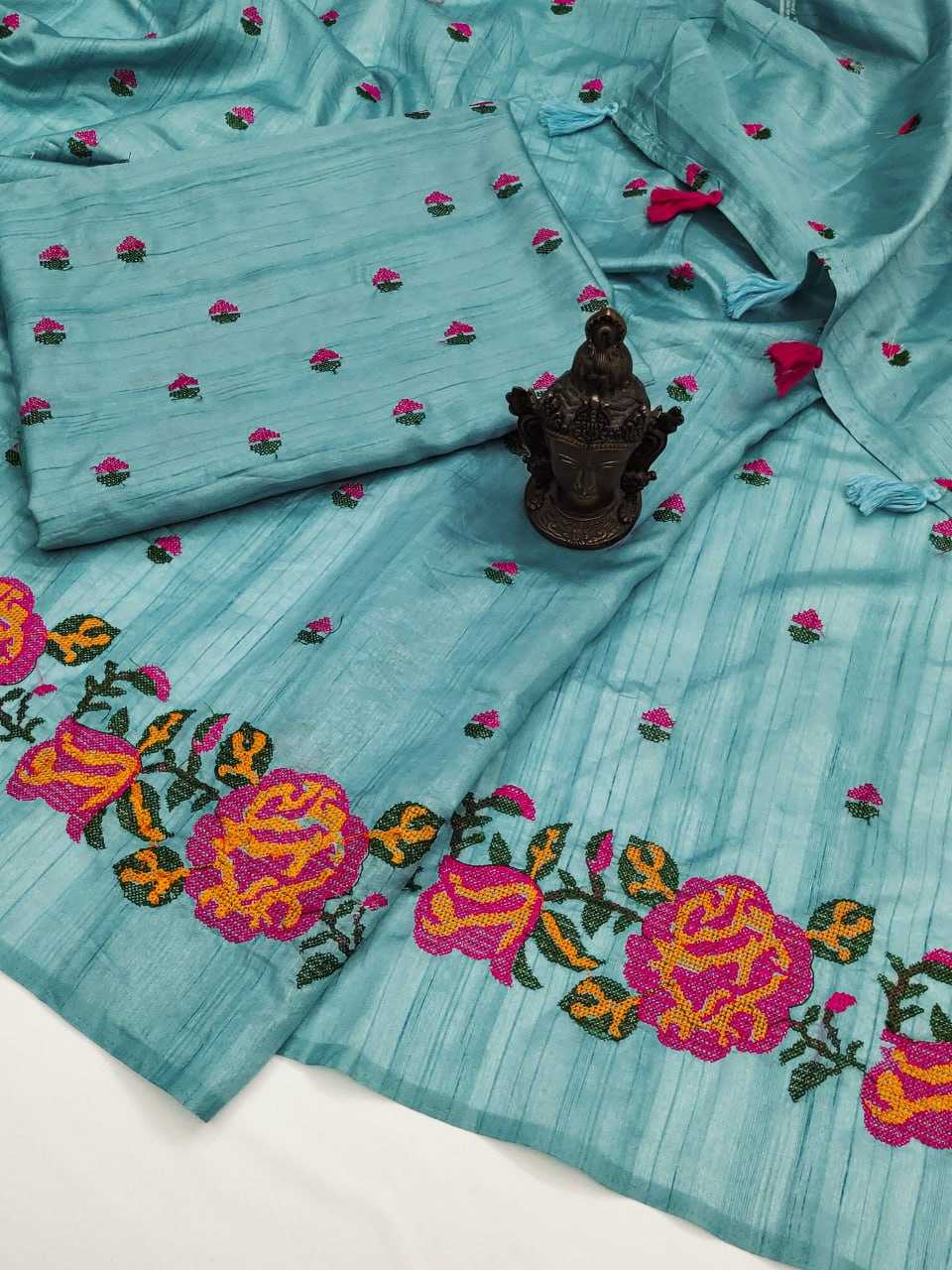 YNF TUSSAR SILK RIN118 RGK67 SILK SAREES WHOLESALE SOFT SILK TUSSAR SILK PRINTED SILK SAREES MANUFACTURER