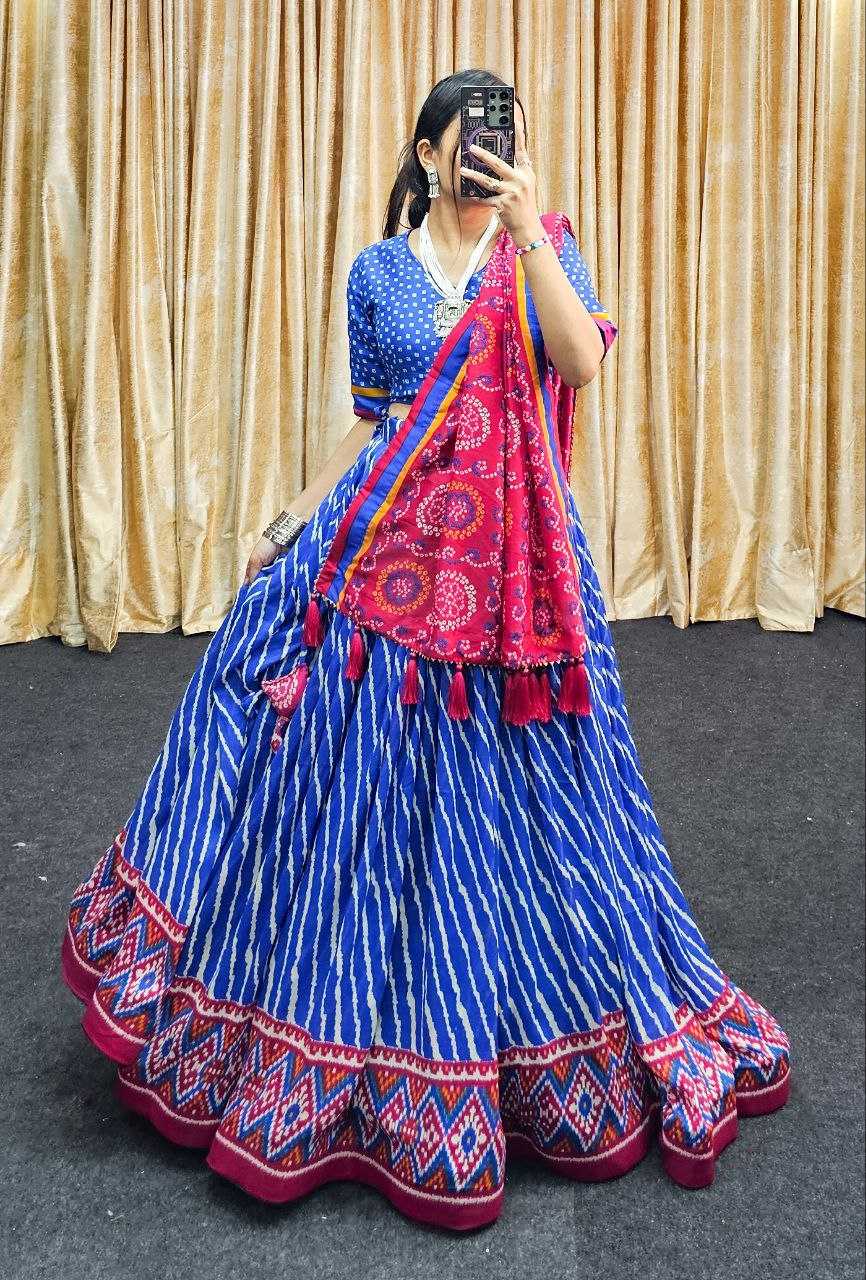 YNF VICHITRA SILK KESH187 light leriya LEHENGAS WHOLESALE SILK PRINTED NAVRATRI CHANIYA CHOLI LEHENGAS MANUFACTURER