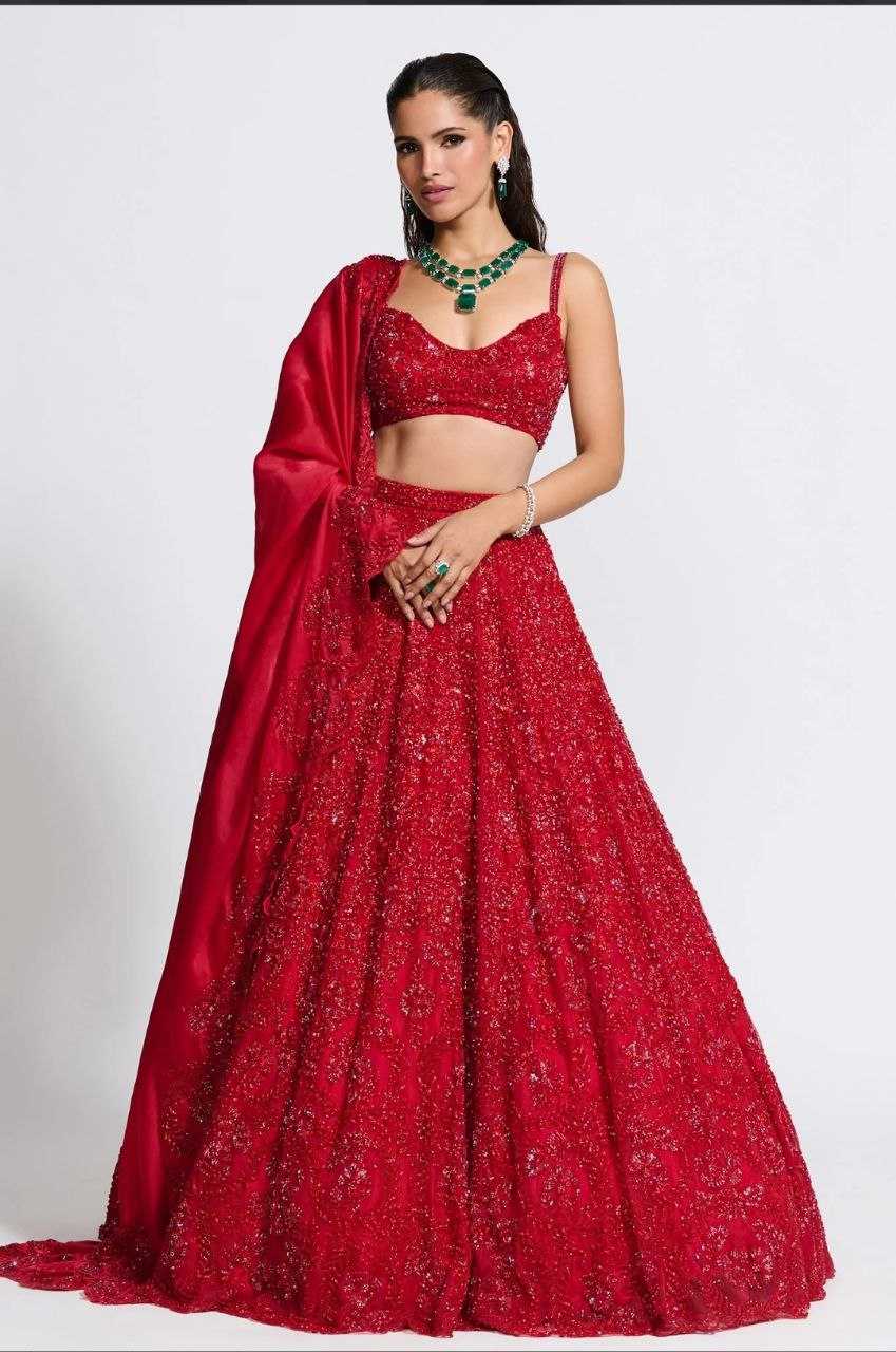 YNF VICHITRA SILK RIN121 997 LEHENGAS WHOLESALE DESIGNER WEDDING EMBROIDERED LEHENGAS MANUFACTURER