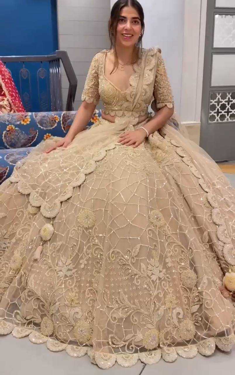 YNF FAUX GEORGETTE RIN108 1681 LEHENGAS WHOLESALE DESIGNER WEDDING BRIDAL LEHENGAS MANUFACTURER 