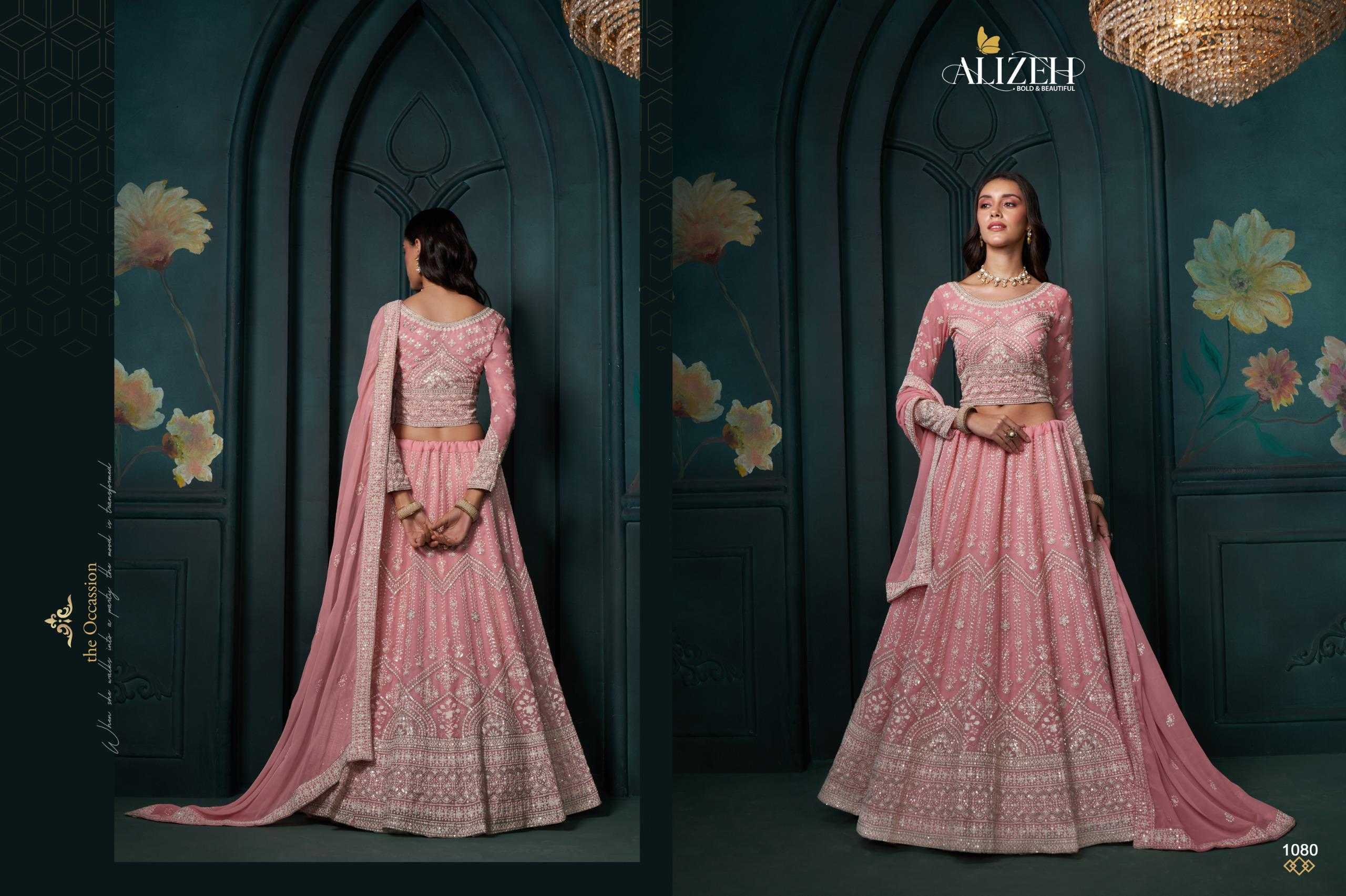 YNF HEAVY SILK KESH235 AFFAIR VOL-3 CLOTHING BRANDS WHOLESALE ALIZEH OFFICIAL LEHENGA MANUFACTURER- Kapda Export