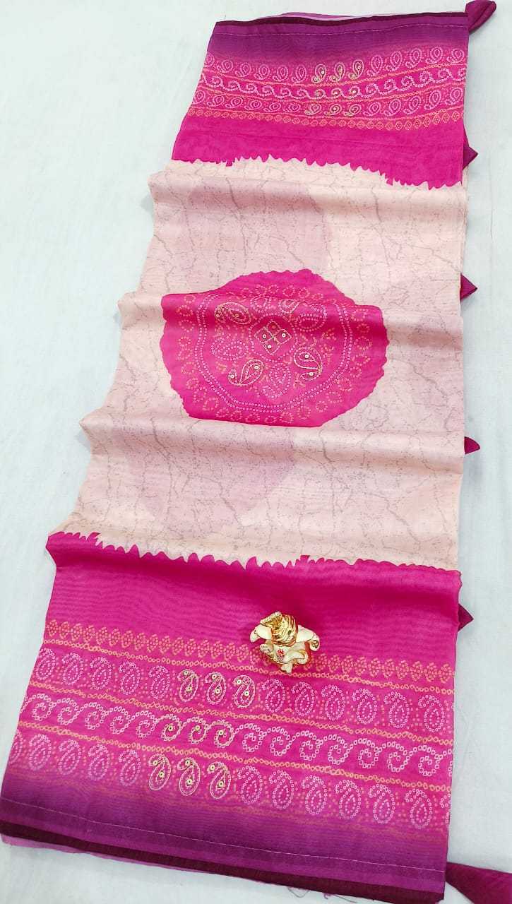 YNF SOFT COTTON SILK RIN128 RJK102 SAREES WHOLESALE BANDHANI BANDHEJ SEQUENCE COTTON SAREES MANUFACTURER