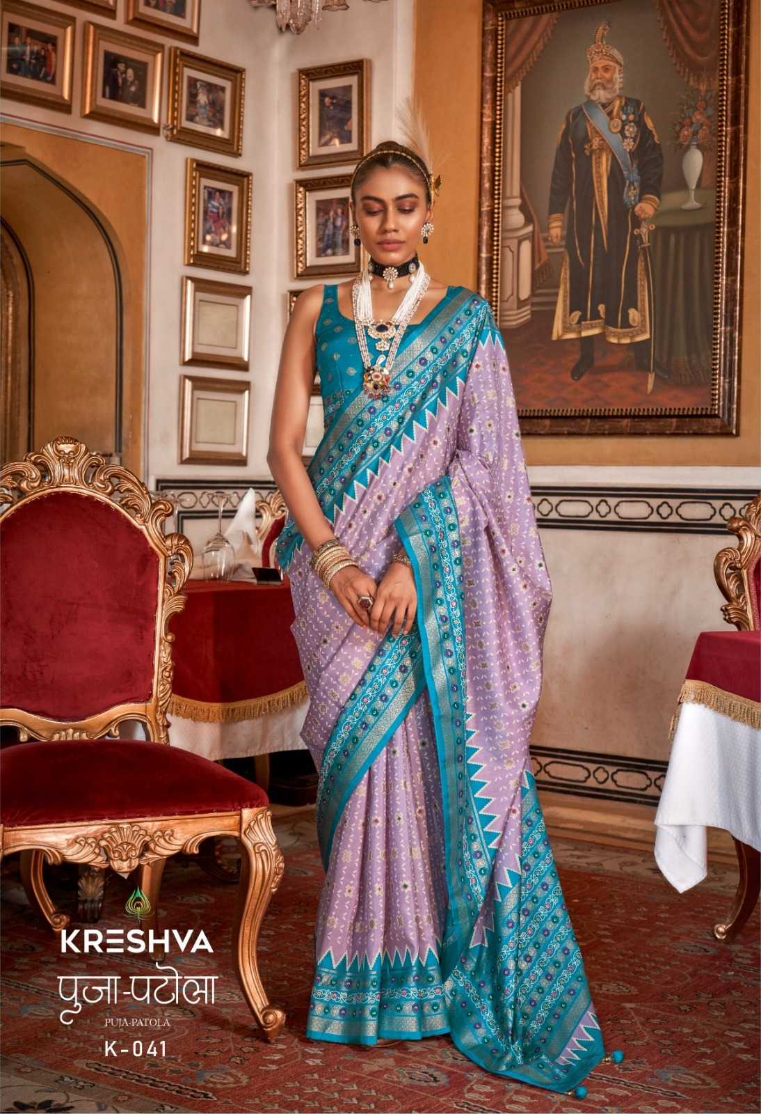 YNF SOFT SILK KRESHVA KESH235 PUJA PATOLA CLOTHING BRANDS WHOLESALE SAREES MANUFACTURER- Kapda Export