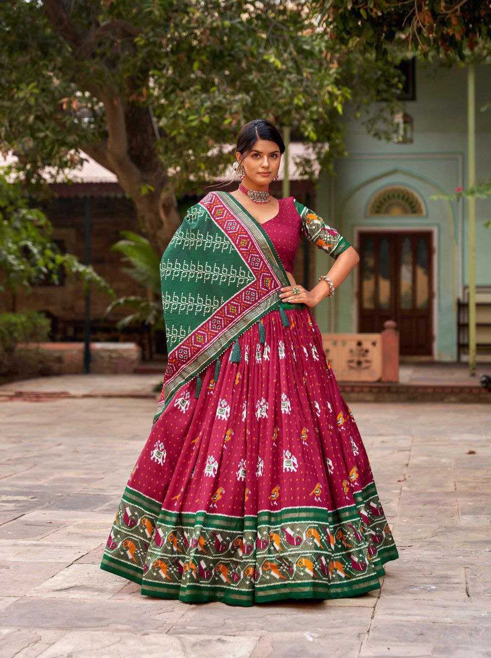 YNF TUSSAR SILK KESH187 Panchi LEHENGAS WHOLESALE SILK TRADITIONAL PRINTED LEHENGA WITH DUPTTA WEDDING LEHENGAS MANUFACTURER- Kapda Export