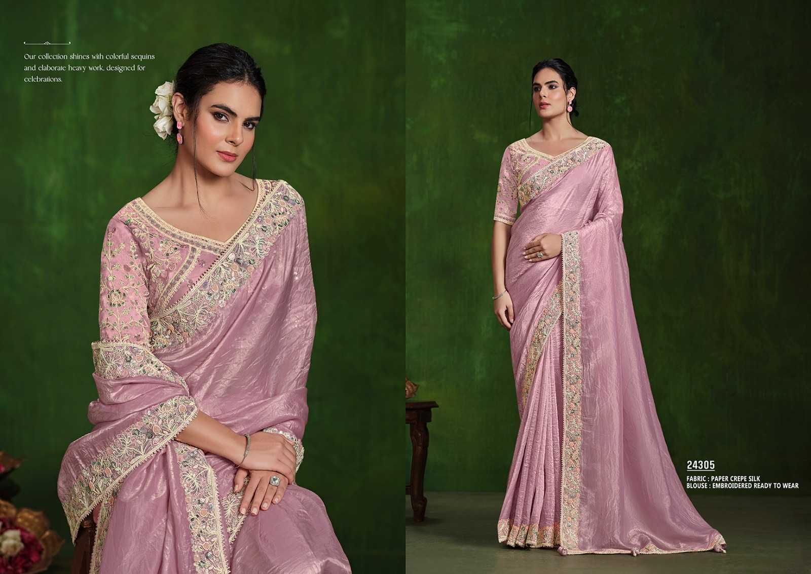 YNF ATTACHED MAHOTSAV KESH236 MOHMANTHAN 24305 CLOTHING BRANDS WHOLESALE SAREES MANUFACTURER- Kapda Export