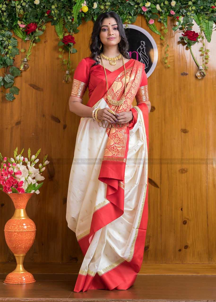 YNF BANARASI SOFT SILK RIN132 156 SILK SAEES WHOLESALE BANARASI SILK WHITE SILK TRADITIONAL SAREES MANUFACTURER- Kapda Export