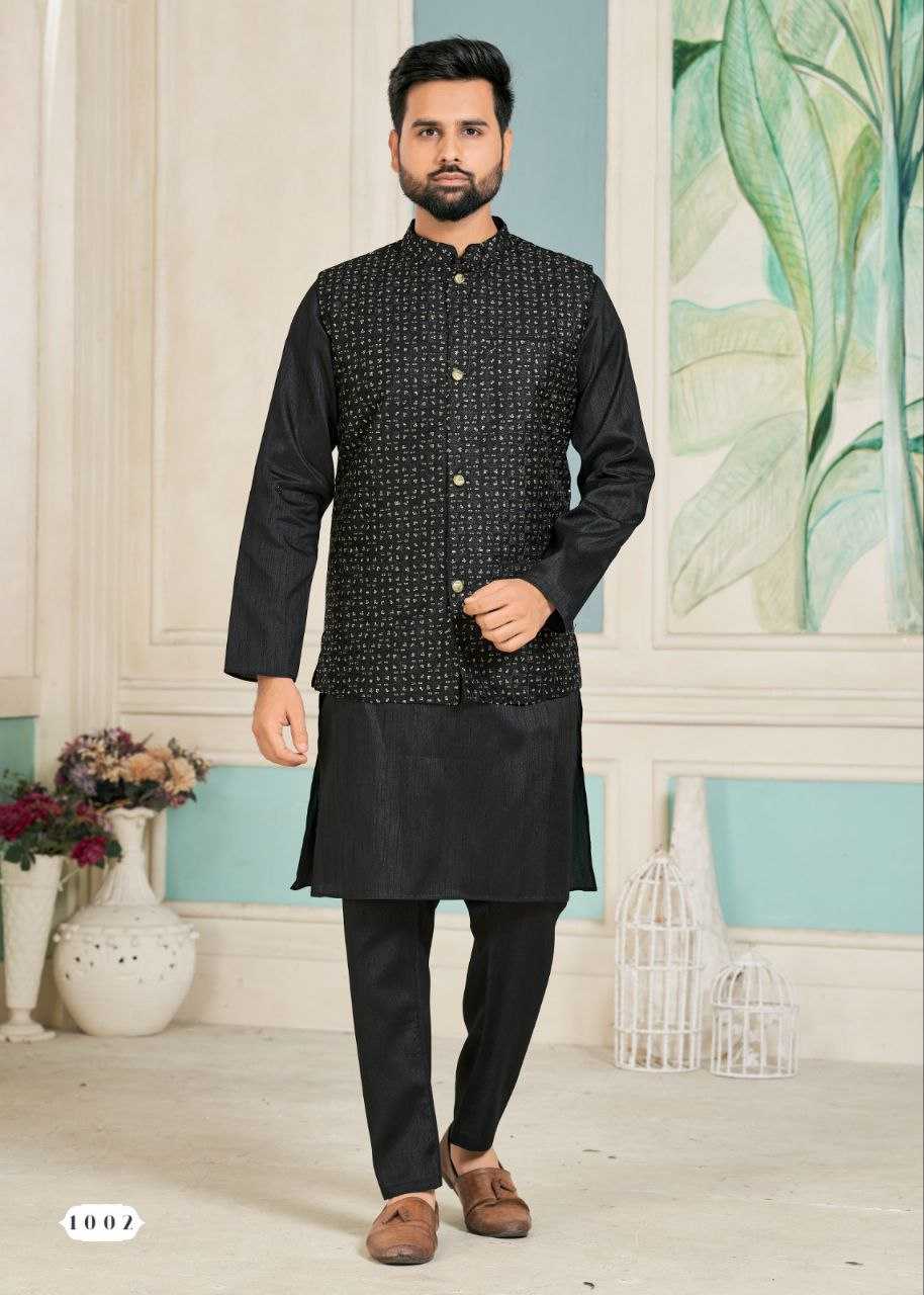 YNF BANGLORI SILK KESH246 SWAYAMVAR WHOLESALE MENS WEAR PATHANI SUIT SILK KURTA MANUFACTURER- Kapda Export