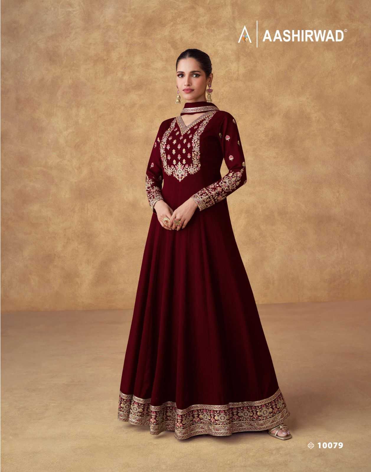 YNF CHINON AASHIRWAD KESH235 SWARA CLOTHING BRANDS WHOLESALE GOWN MANUFACTURER- Kapda Export