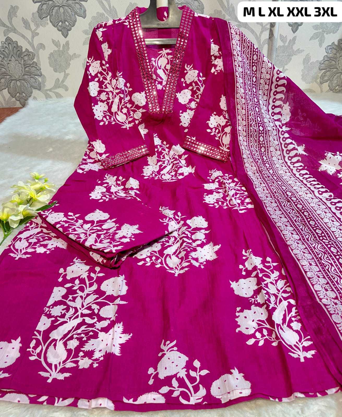 YNF COTTON KESH253 SNF01 SUITS & DRESSES WHOLESALE PRINTED COTTON ANARKALI SUITS MANUFACTURER- Kapda Export