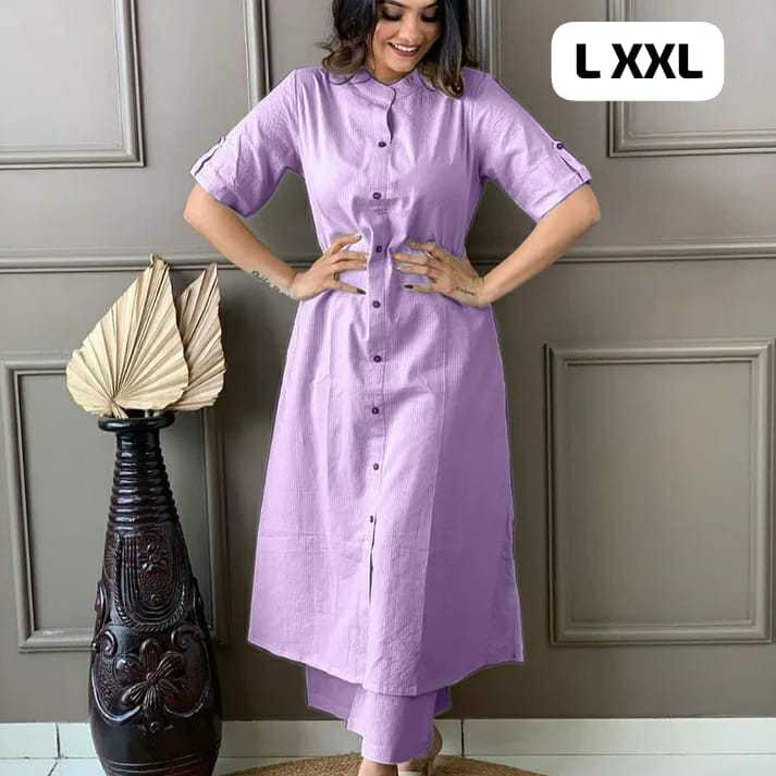 YNF COTTON KESH258 VDA20 KURTIS WHOLESALE COTTON ROUND NECK KURTI WITH PALAZZO KURTIS MANUFACTURER- Kapda Export