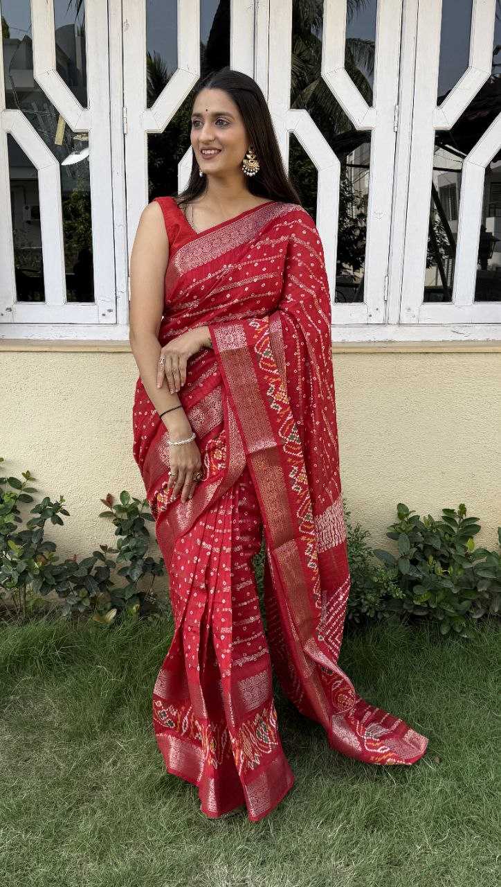 YNF COTTON SILK KESH117 RWC55 SAREES WHOLESALE SILK ZARI BORDER RED COTTON SAREES MANUFACTURER- Kapda Export