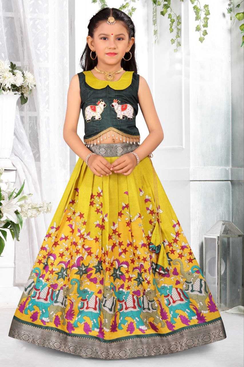 YNF DOLA SILK KESH189 VET18 KIDS WEAR WHOLESALE KIDS LEHENGA KIDS TRADITIONAL OUTFITS KIDS LEHENGA CHOLI KIDS FESTIVE WEAR KIDS WEDDING OUTFITS MANUFACTURER- Kapda Export