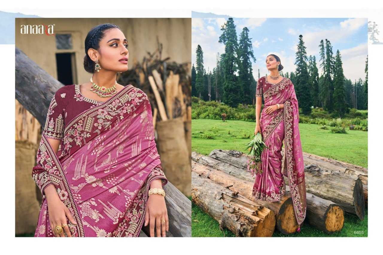 YNF DOLA SILK TATHASTU KESH113 Anaara 6605 CLOTHING BRANDS WHOLESALE SAREES MANUFACTURER- Kapda Export