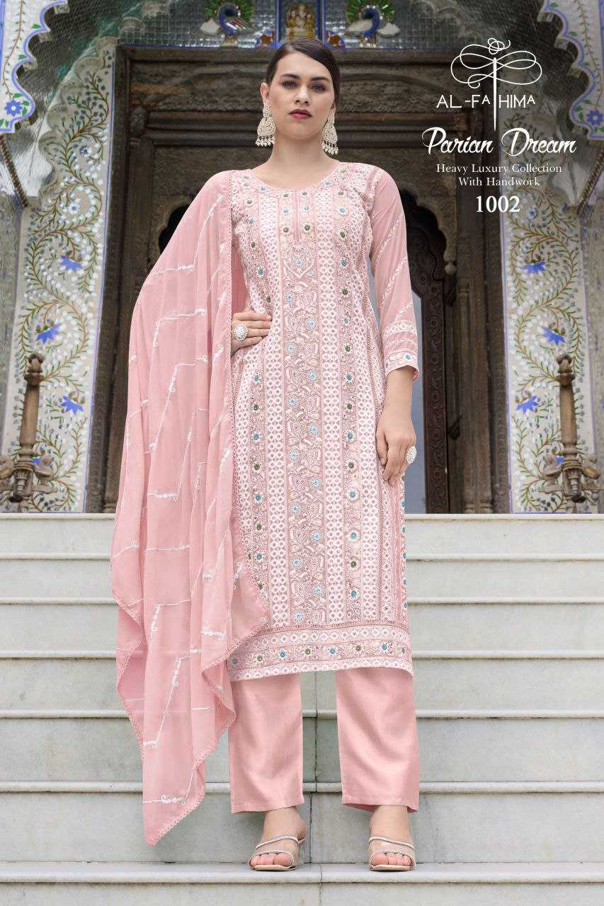 YNF FAUX GEOREGTTE AL-FATHIMA KESH246 PARIAN DREAM CLOTHING BRANDS WHOLESALE SUIT MANUFACTURER- Kapda Export