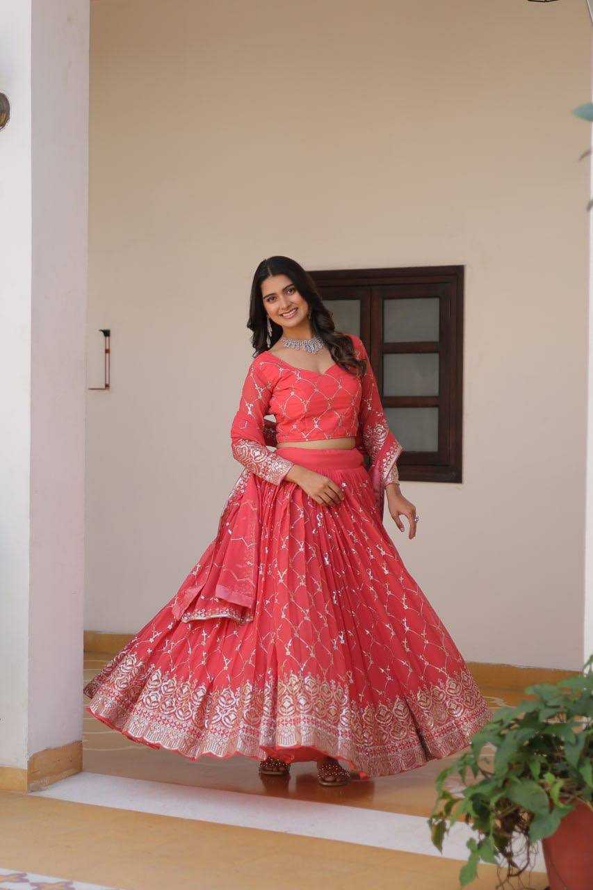 YNF FAUX GEORGETTE KESH127 066 LEHENGAS WHOLESALE DESIGNER TRADITIONALGEORGETTE LEHENGA WITH DUPATTA MANUFACTURER- Kapda Export