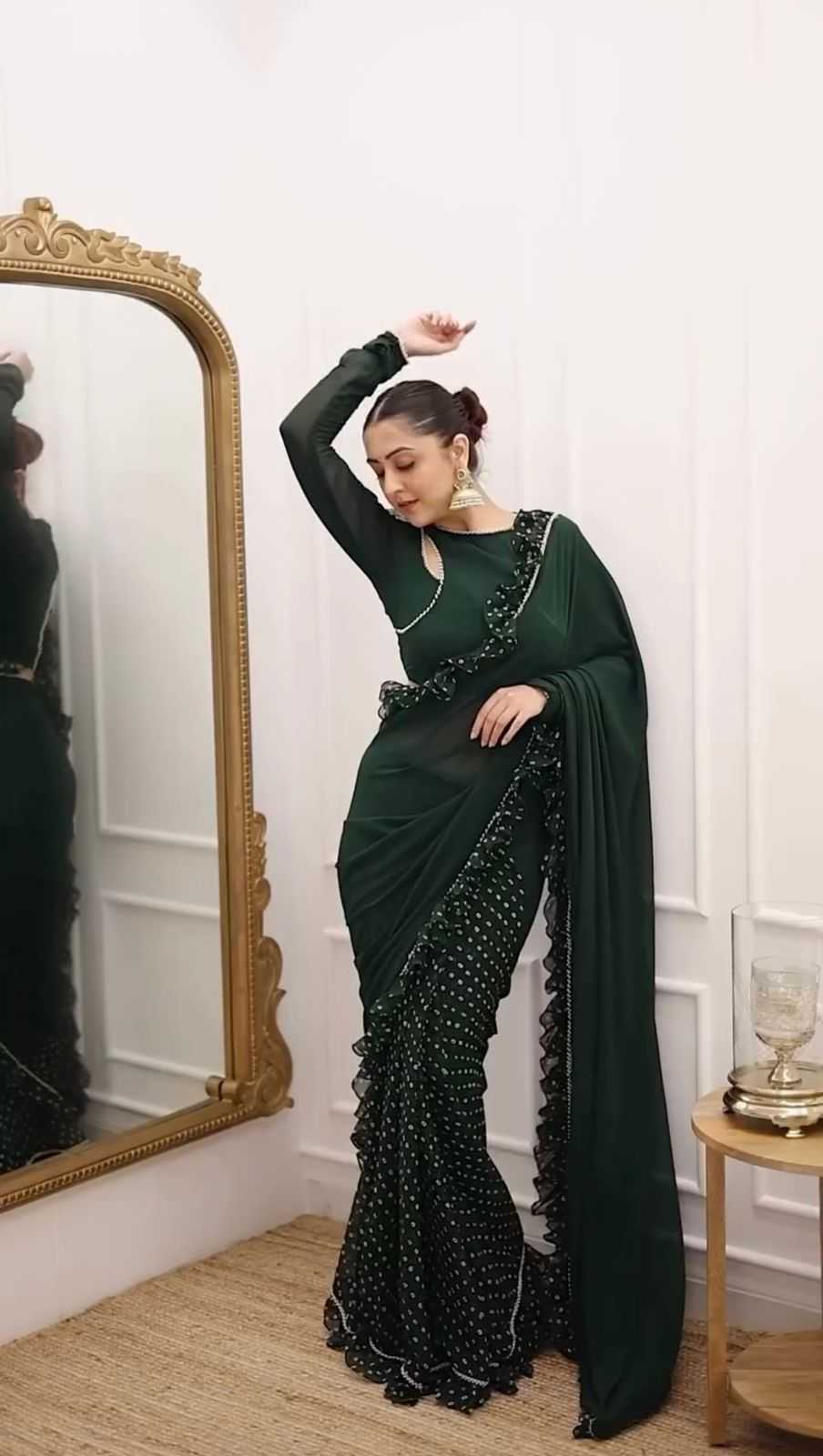 GREEN SAREES