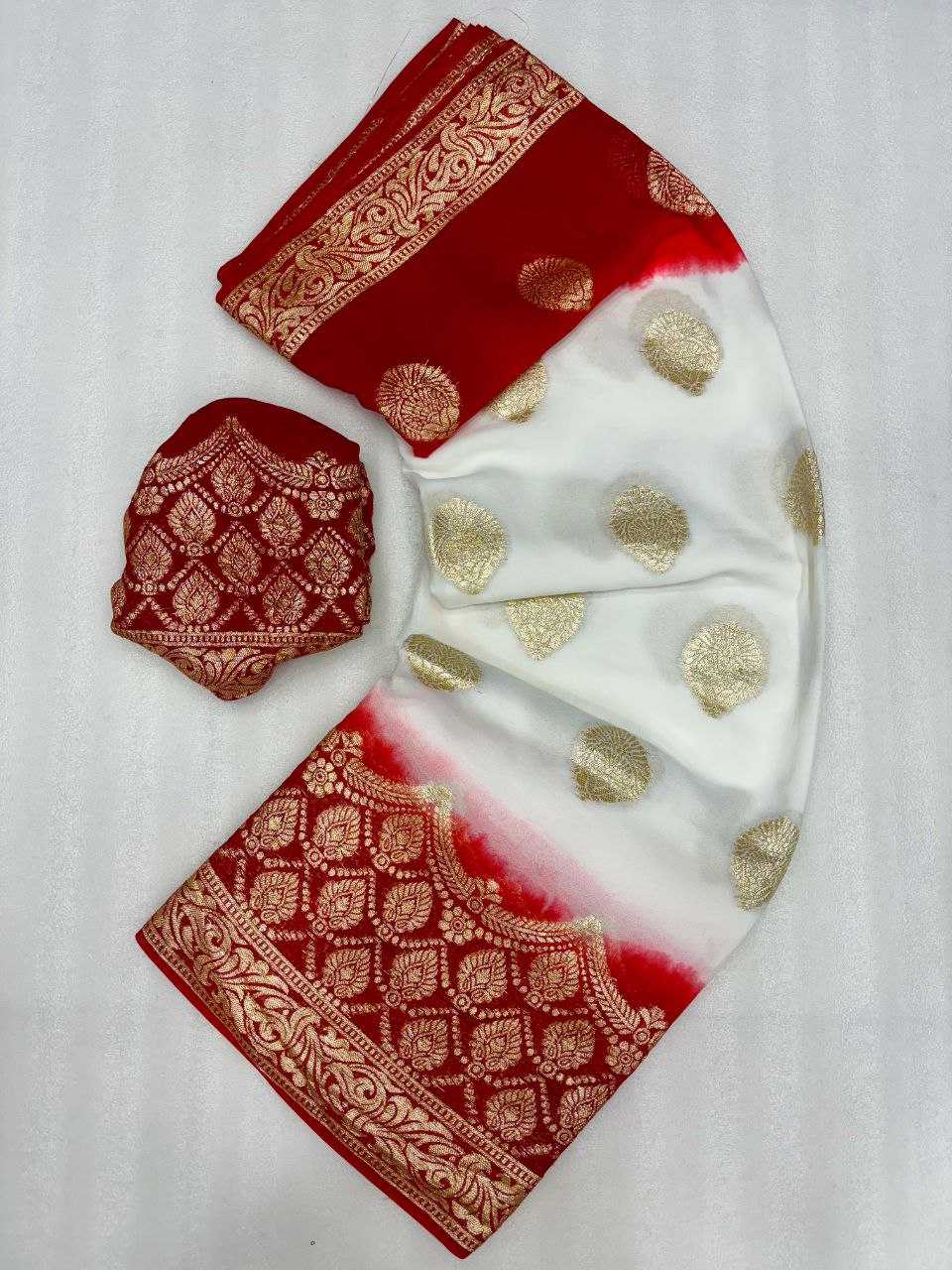 YNF GEORGETTE KESH213 RIN04 SAREES WHOLESALE GEORGETTE WHITE VISCOSE ZARI SAREES MANUFACTURER- Kapda Export