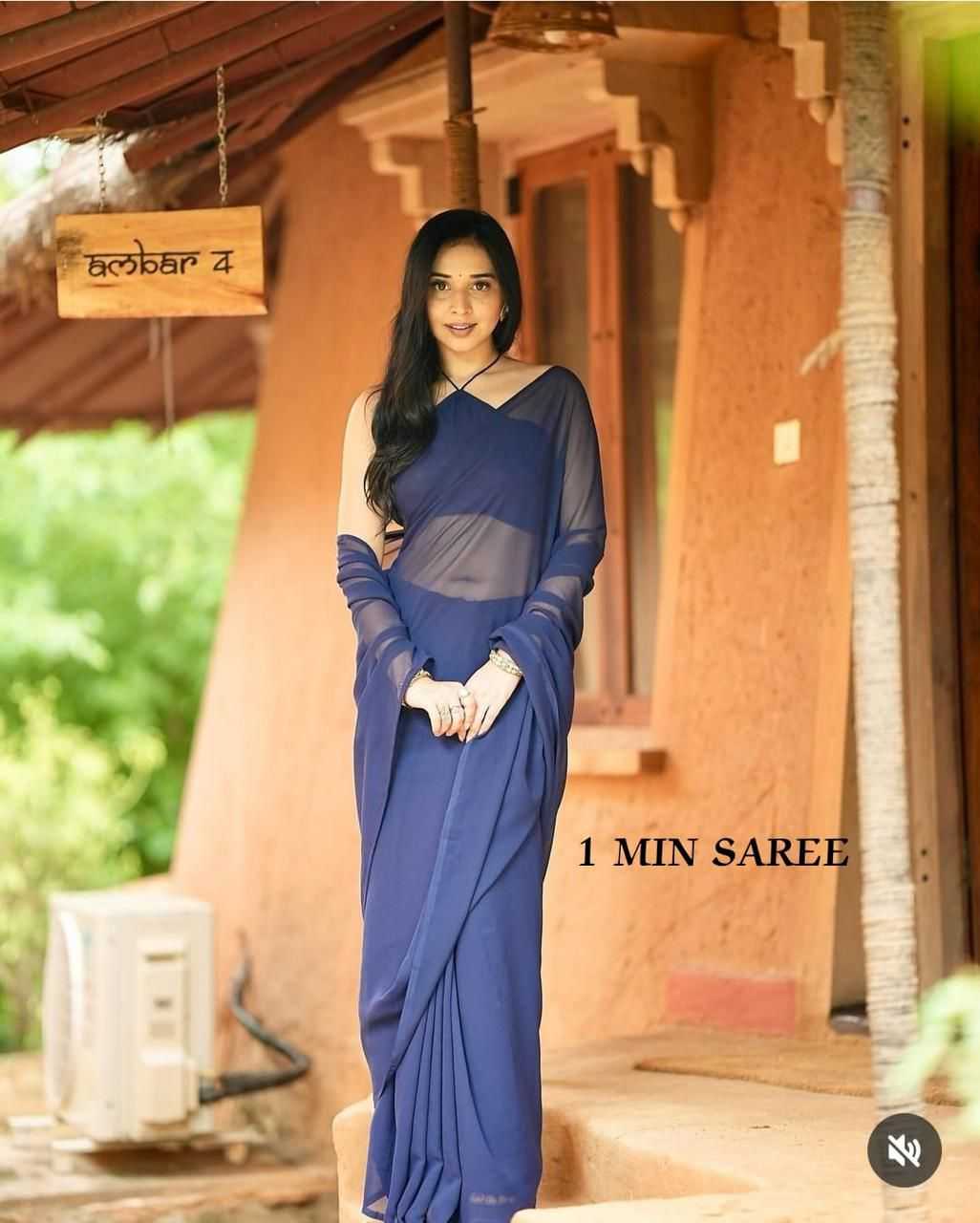 YNF GEORGETTE KESH255 ETF06 SAREES WHOLESALE GEORGETTE READY TO WEAR PLAIN SAREES MANUFACTURER- Kapda Export