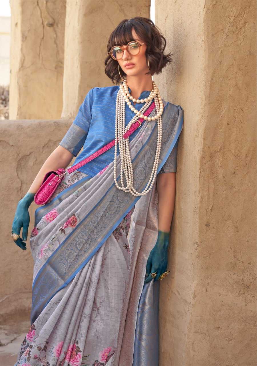 YNF GEORGETTE RAJ TEX KESH235 K.U.R.O CLOTHING BRANDS WHOLESALE SAREE MANUFACTURER- Kapda Export