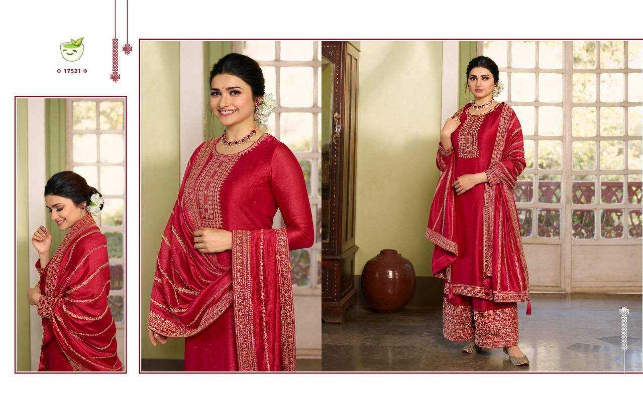 YNF GEORGETTE RIN131 17521 SUITS & DRESSES WHOLESALE EMBROIDERY GEORGETTE SEMI STITCHED RED SUITS MANUFACTURE- Kapda Export