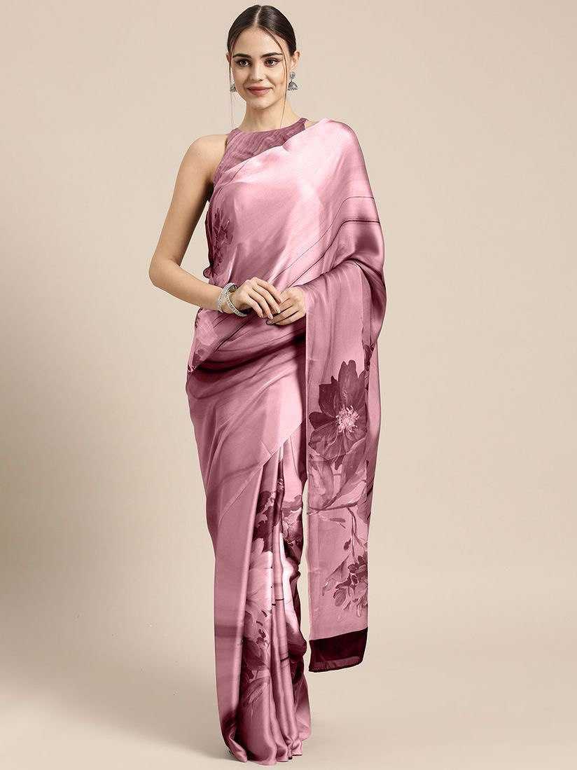 YNF JAPAN SARTIN SILK RIN119 2096 SAREES WHOLESALE SATIN SILK PRINTED SAREES MANUFACTURER- Kapda Export