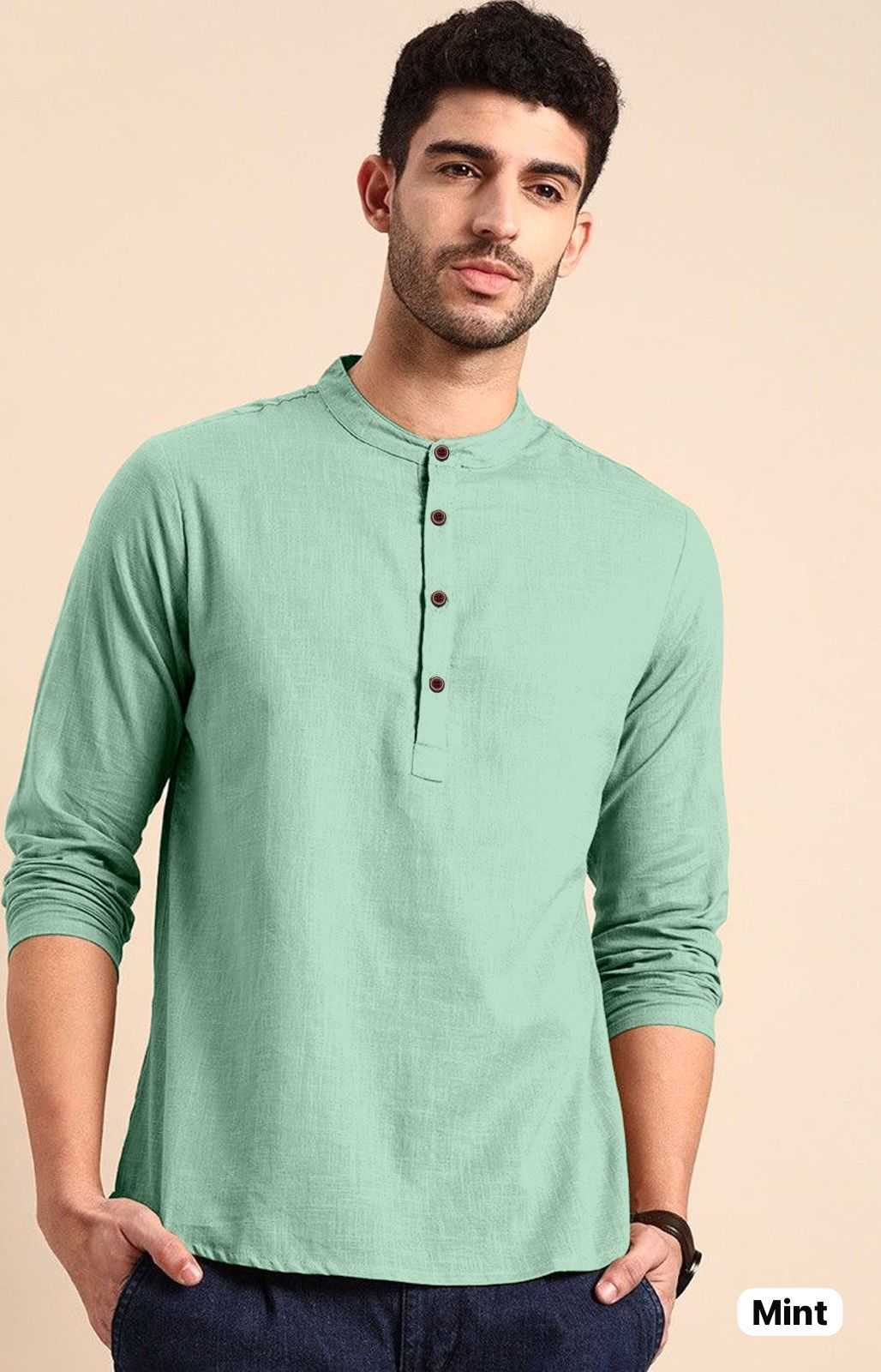 YNF KHADI COTTON KESH392 VAI04 MENS WEAR WHOLESALE KHADI COTTON CASUAL WEAR MENS SHIRTS MANUFACTURER- Kapda Export