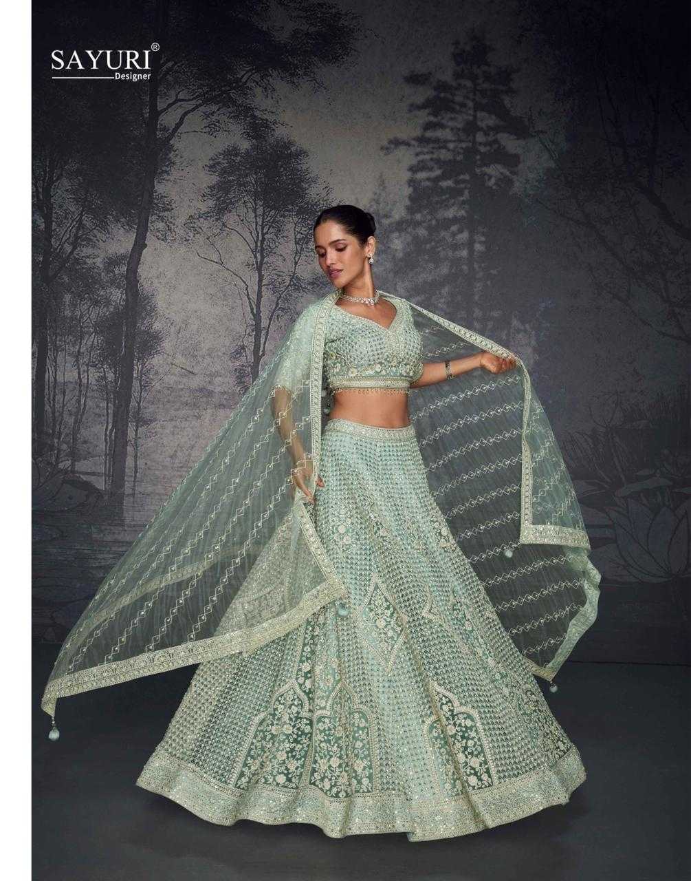 YNF NET SAYURI KESH233 PRESENT 5592 CLOTHING BRANDS WHOLESALE LEHENGA MANUFACTURER- Kapda Export