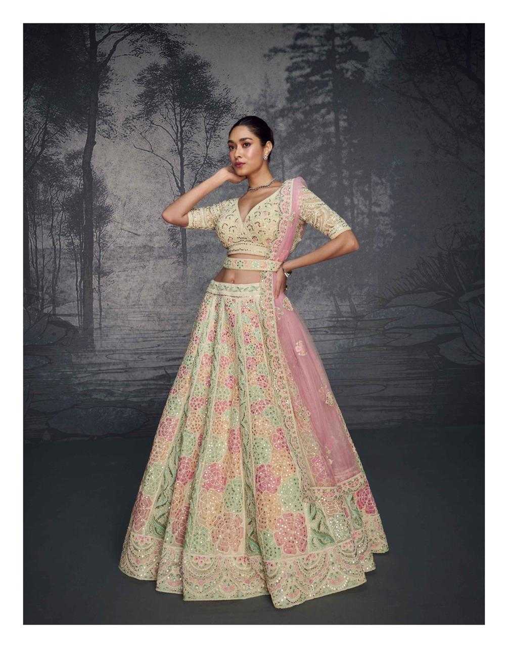 YNF NET SAYURI KESH233 PRESENT 5593 CLOTHING BRANDS WHOLESALE LEHENGA MANUFACTURER- Kapda Export