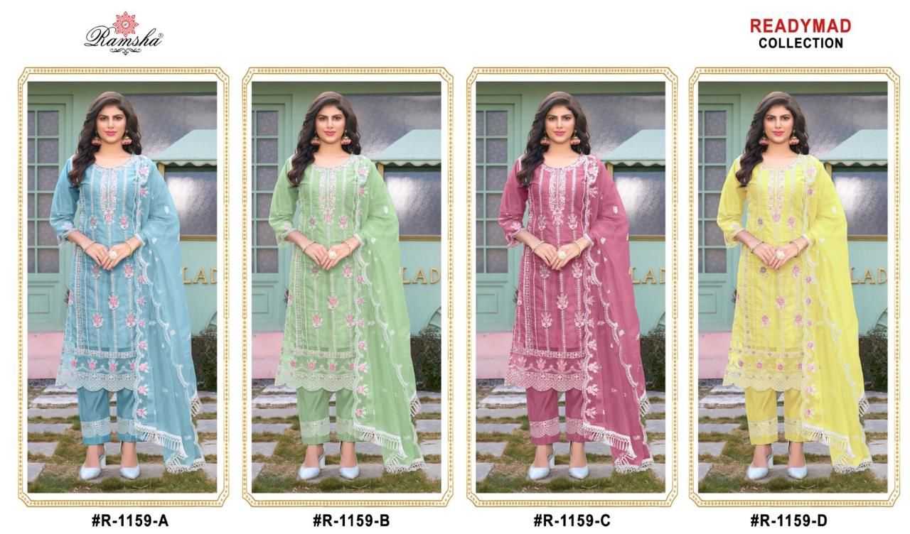 YNF ORGANZA RAMSHA RIN145 MRD03 CLOTHING BRANDS WHOLESALE SUIT MANUFACTURER- Kapda Export