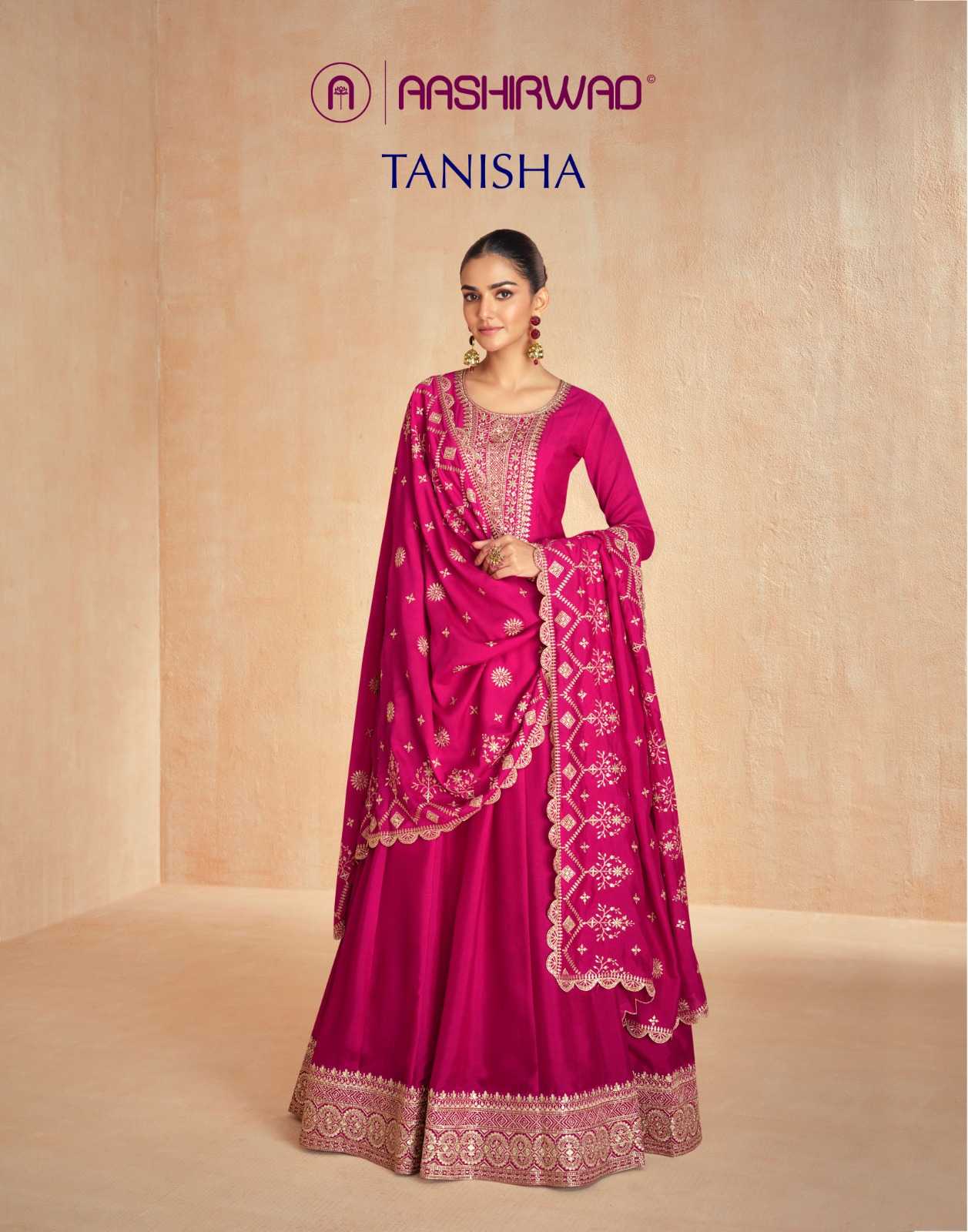 YNF PREMIUM SILK AASHIRWAD KESH233 TANISHA CLOTHING BRANDS WHOLESALE GOWNS MANUFACTURER- Kapda Export