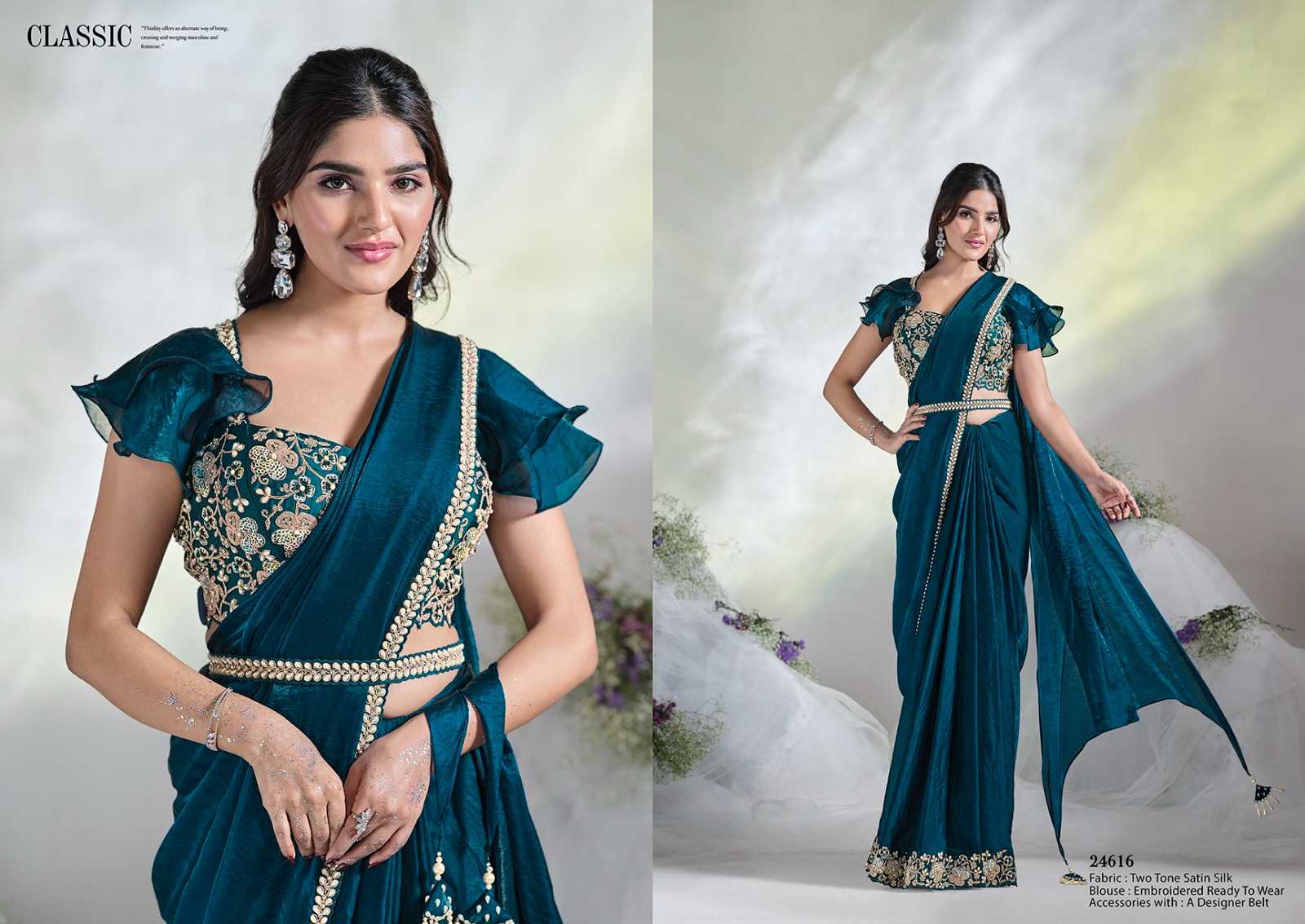 YNF SATIN SILK MAHOTSAV KESH236 MOHMANTHAN 24616 CLOTHING BRANDS WHOLESALE SAREES MANUFACTURER- Kapda Export