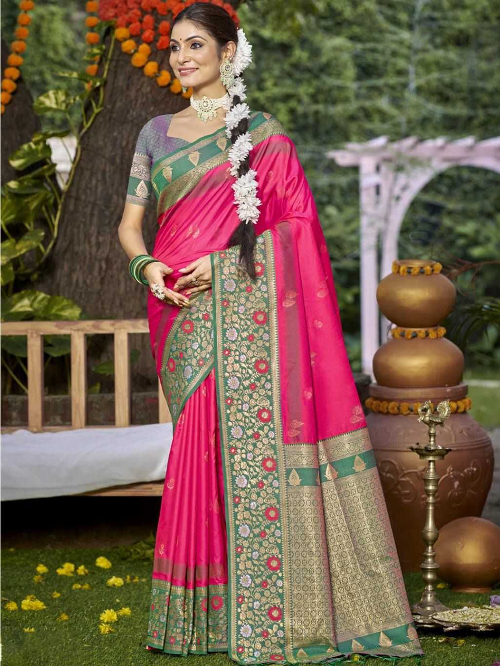 YNF SILK BUNAWAT RIN195 Pratima Silk CLOTHING BRANDS WHOLESALE SAREES MANUFACTURER- Kapda Export