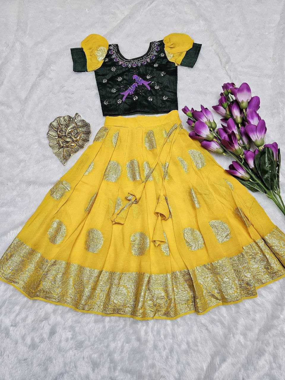 YNF SILK KIDS WEAR RIN161 RPVR2 WHOLESALE KIDS LEHENGA TRADITIONAL ETHNIC LEHENGA CHOLI KIDS FESTIVE BABY GIRL LEHANGA MANUFACTURER- Kapda Export