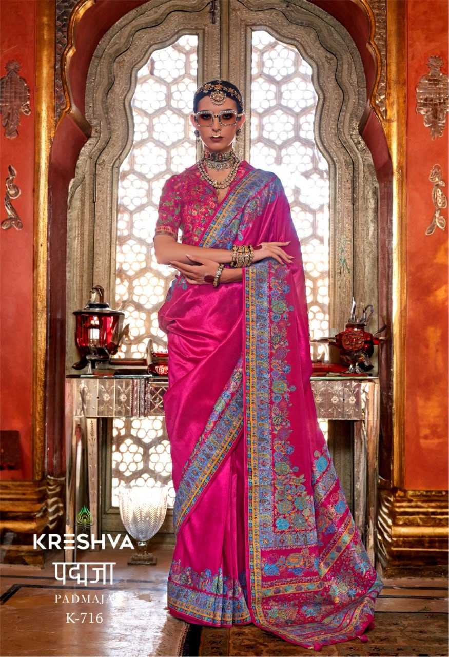 YNF SILK KRESHVA RIN195 Padmaja MOHMANTHAN CLOTHING BRANDS WHOLESALE SAREE MANUFACTURER- Kapda Export